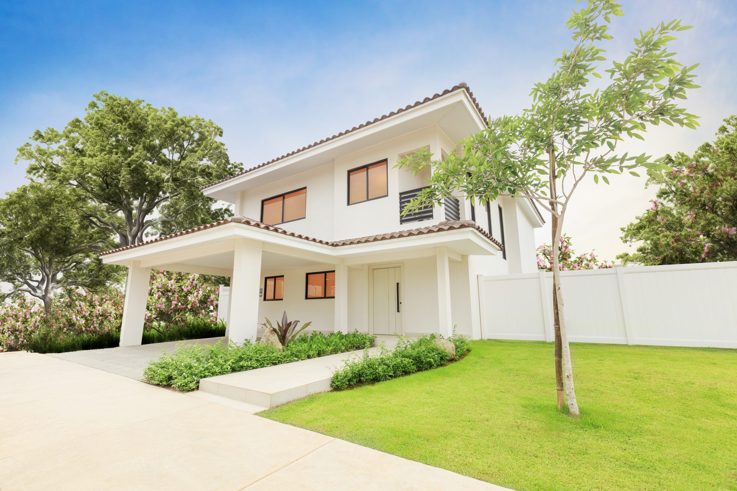 Fachada de la vivienda Noura en Paseo del Norte.